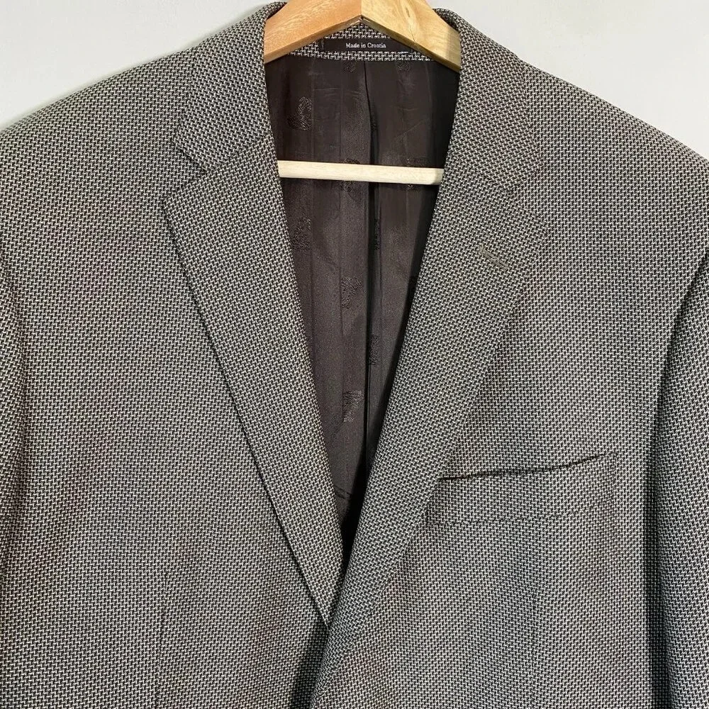 Versace Collection Men's US 42R EUR 52 Wool Sport Coat Dinner Jacket Blazer Tan